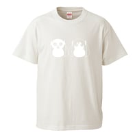 PinocchioP - 八八 -PachiPachi- T-shirt(Vanilla white) + Sticker combo