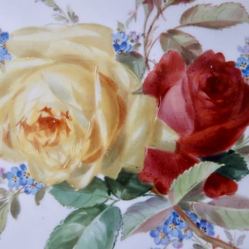 マイセンアンティーク 自然主義風ローズ | Meissen's rose