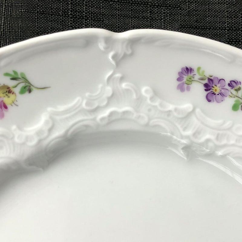 【wanwan】マイセン フラワー３種C＆S 小花C＆S バイオレット マイセンフラワー（小花） | Meissen's rose & white porcelain