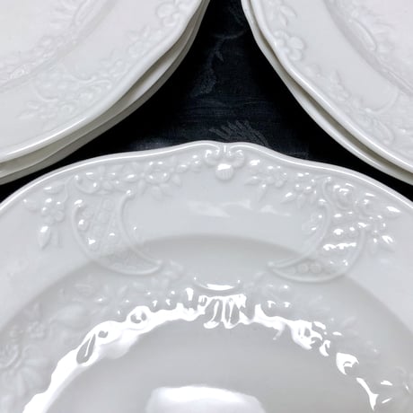 （入荷6枚）マルセイユ（20㎝）レリーフ皿