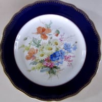 マイセン果物（桃・プレーン・葡萄）大プレート | Meissen's rose