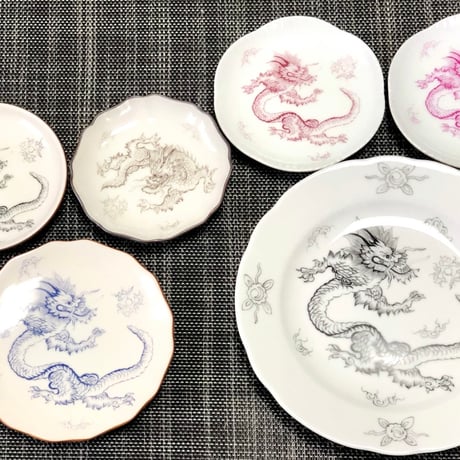 🩷限定SALE品（ピンク）2枚/マイセン様式・明朝風ドラゴン転写紙A３サイズシート