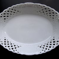 再入荷 ！手付き透かしオーバルバスケット