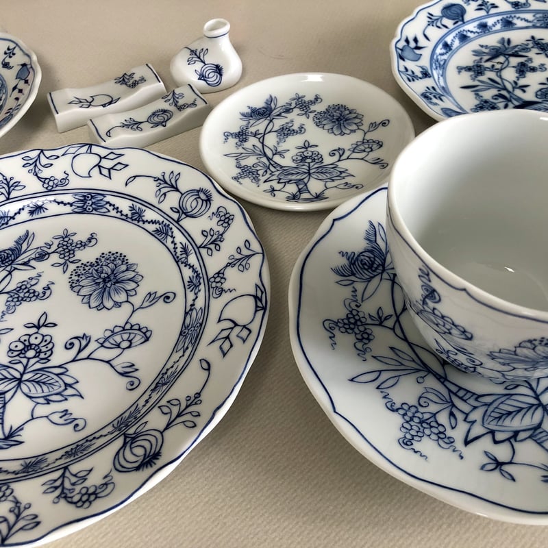 マイセン様式ブルーオニオン転写紙シート(A3) | Meissen's rose