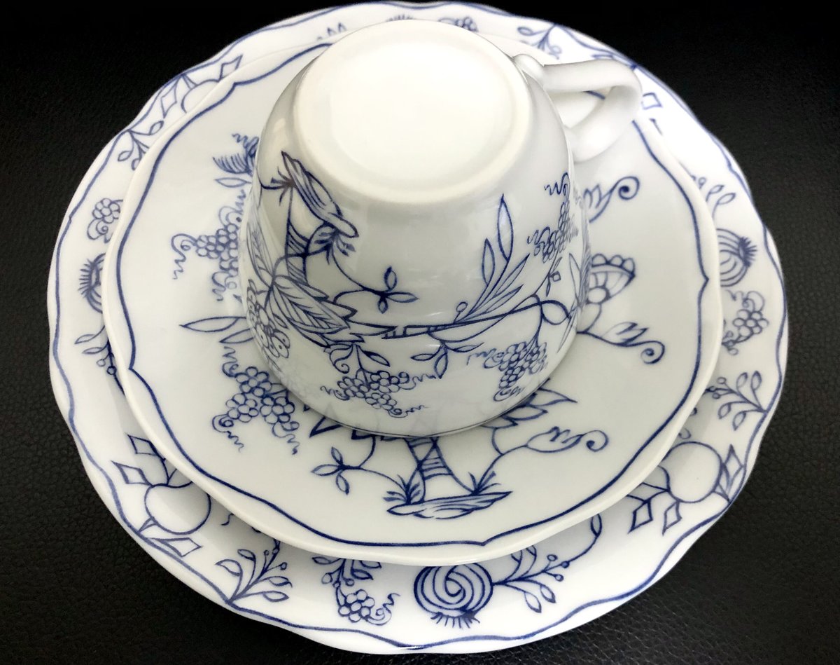 マイセン様式ブルーオニオン転写紙（トリオセット | Meissen's rose