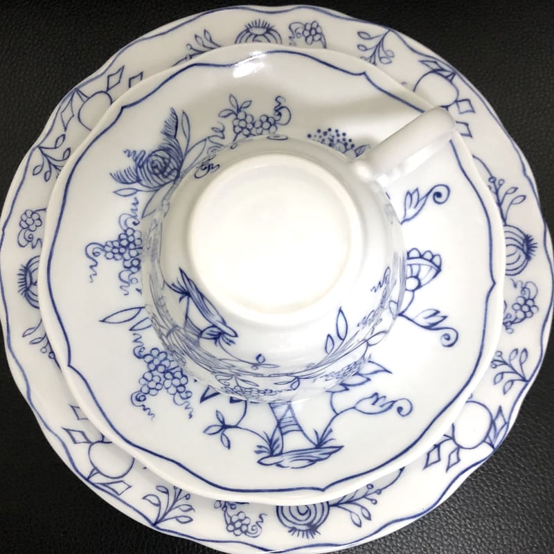 マイセン様式ブルーオニオン転写紙(トリオセット | Meissen's マイセン様式ブルーオニオン転写紙(トリオセット | Meissen's