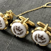 ロイヤルコペンハーゲン　カフス・タイピンセット