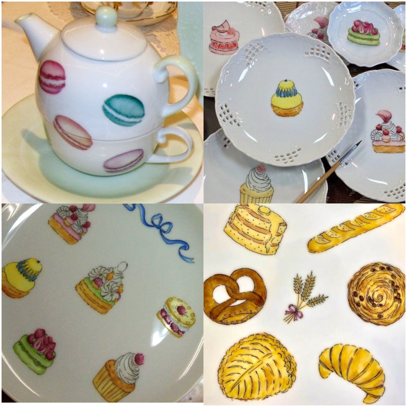 A彩色/転写紙バラエティーパック | Meissen's rose & white porce...