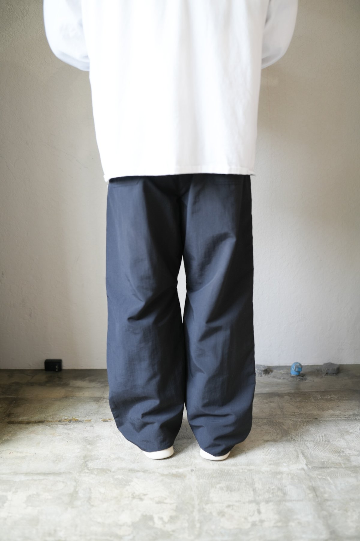 unslacks BURBERRY CLOTH WR アンスラックス ACTIVE EASY PANTS T/C BURBERRY CLOTH WR BLACK