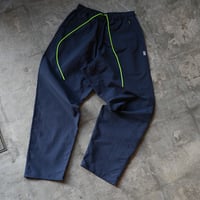 unslacks バーバリークロス　ネイビー ACTIVE EASY PANTS T/C BURBERRY CLOTH | UNSLACKS