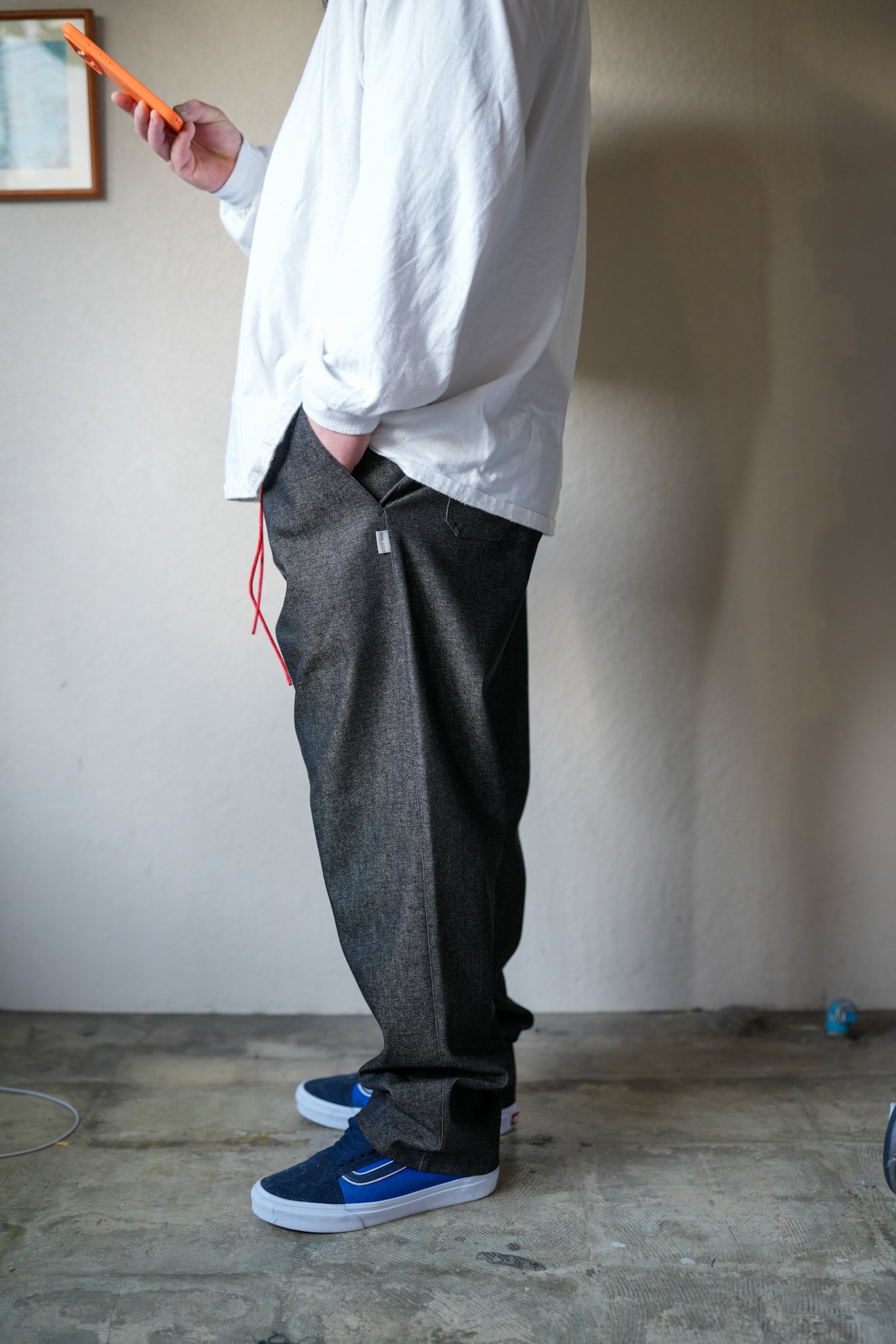 ACTIVE EASY PANTS BLACK DENIM | UNSLACKS STORE