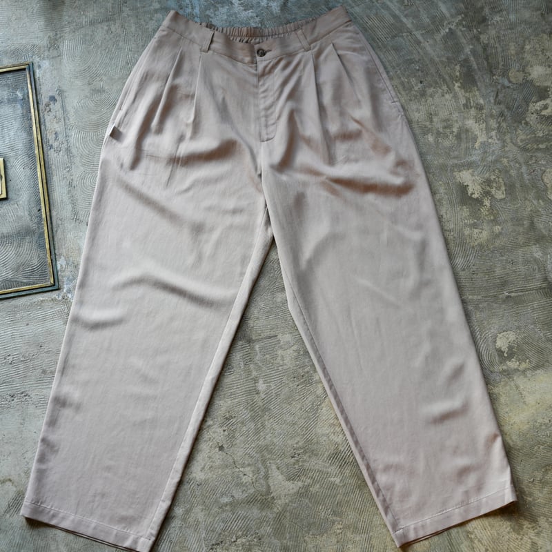 SQUEEZED DESIGN 2TUCK RAYON PANTS | UNSLACKS STORE