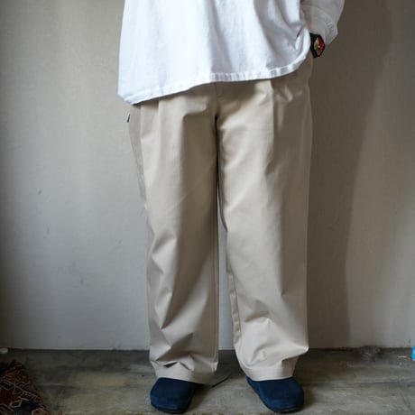 SQUEEZED DESIGN 2TUCK CHINO PANTS