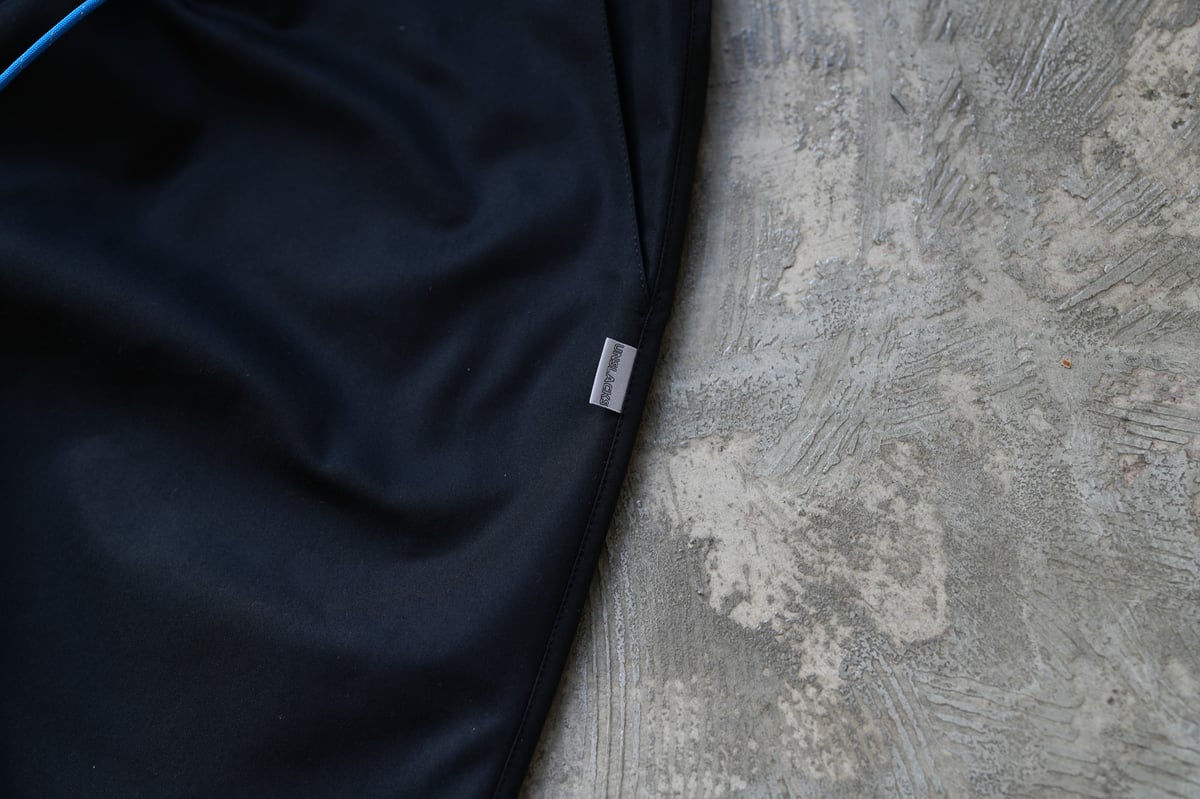 unslacks バーバリークロス　ネイビー ACTIVE EASY PANTS T/C BURBERRY CLOTH WR | UNSLA
