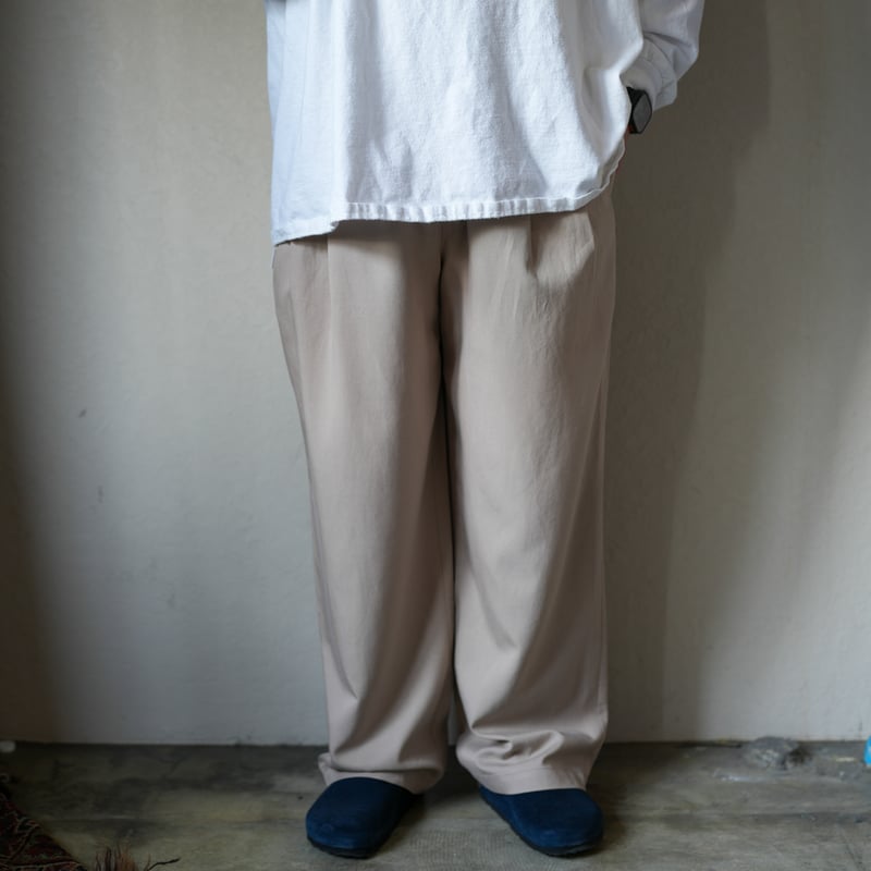 SQUEEZED DESIGN 2TUCK RAYON PANTS | UNSLACKS STORE