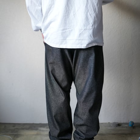 ACTIVE EASY PANTS BLACK DENIM