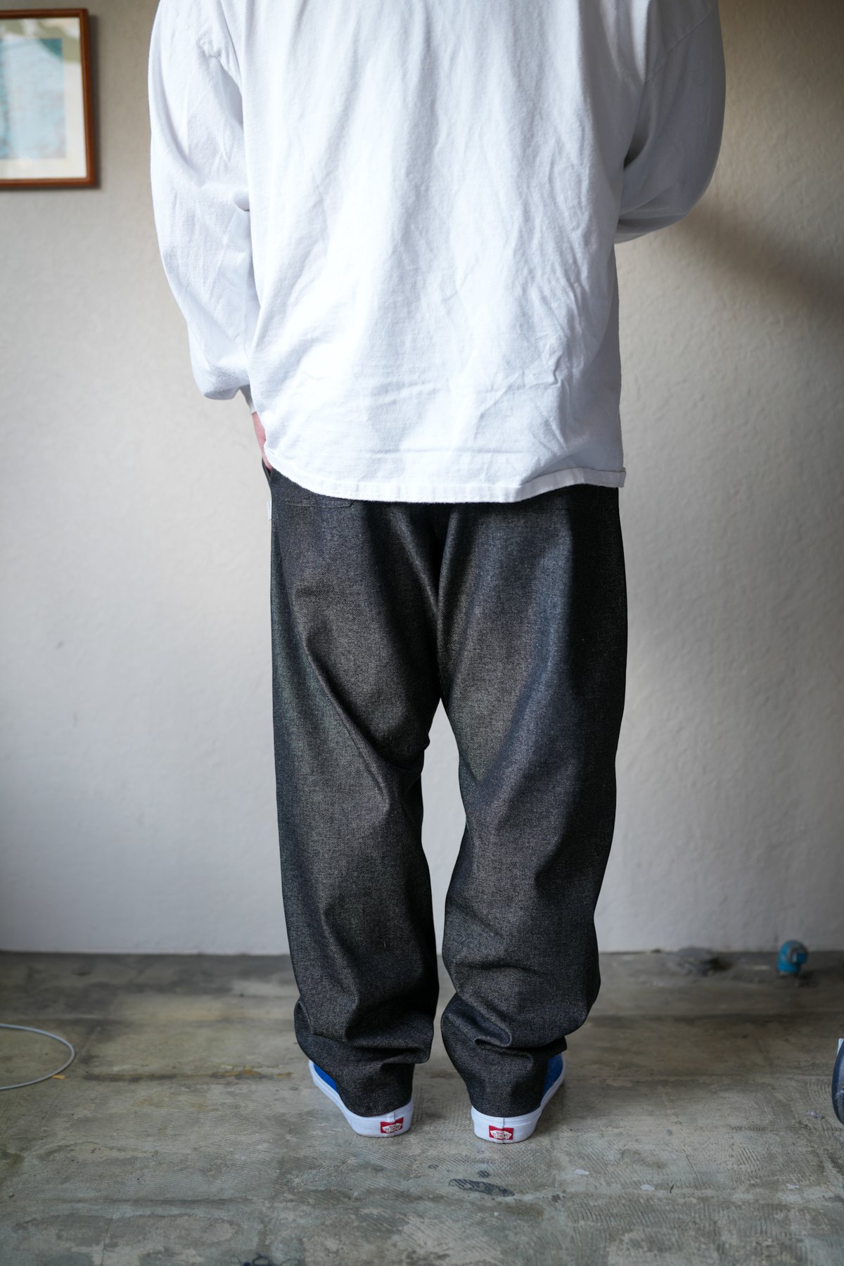 ACTIVE EASY PANTS BLACK DENIM | UNSLACKS STORE