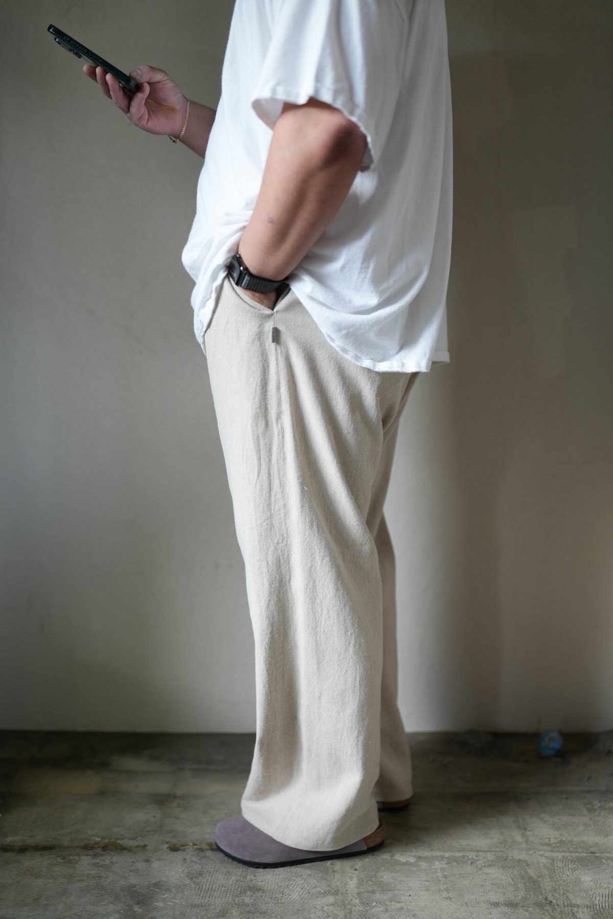 ACTIVE EASY PANTS LINEN | UNSLACKS STORE
