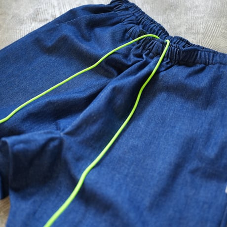 ACTIVE EASY PANTS BLEACHED DENIM