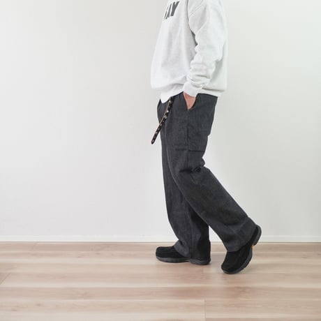 ＊ユニセックス＊amne-アンヌ-Pre-wash DENIM eel's / amn-PT-041 / Black
