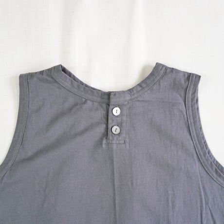 再入荷3色＊ユニセックス＊SLOWHANDS-スローハンズ-crew & henley sleeveless T クルー&ヘンリータンクトップ