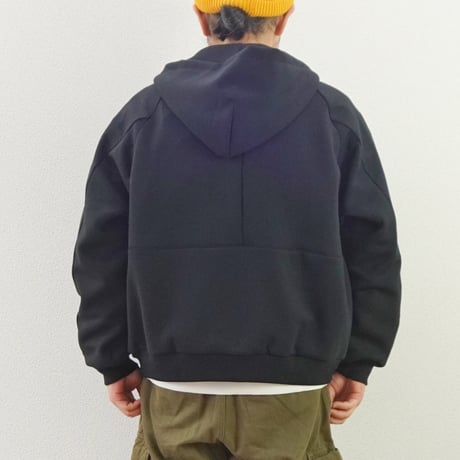 2色＊ユニセックス＊LA MOND-ラモンド-DOUBLE AIR KNIT UP HOODIE LM-C-218