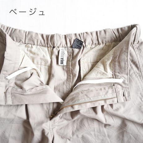 3色ユニセックス＊USED REMAKE-90's outerrim 2タック ショートパンツ ウエスト紐リメイク