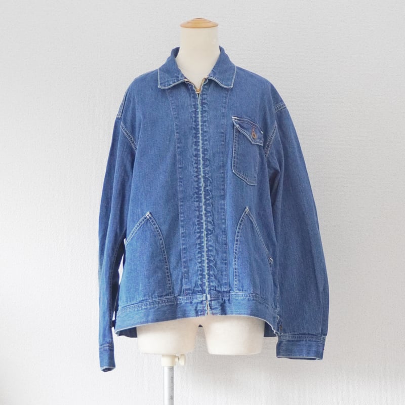 ユニセックス＊H.UNIT-エイチユニット-Denim zip work jacket H-J