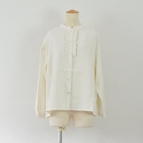 レディース＊ASCOT by Torinoco-アスコットバイトリノコ-コットンリネン フリルブラウス
