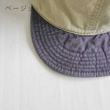 2色goods＊HIGHER-ハイヤー-CHINO × OXFORD BRIM FADED CAP
