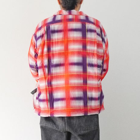 2色ユニセックス＊IMPRESTORE-インプレストア-Printed flannel shirt / J.FOX