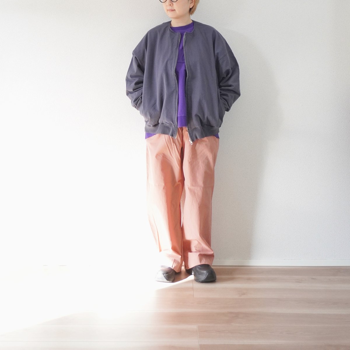 prit プリット　二重織接結　ZIPブルゾン prit(プリット)二重織接結ZIPブルゾン | 山口県下関市の洋服と雑貨の店
