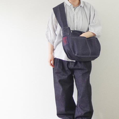 TIGRE BROCANTE-ティグルブロカンテ-10.5オンス フラットデニム メッセンジャーバッグ