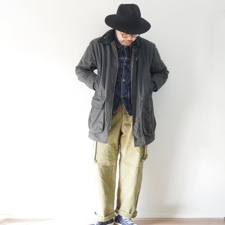 2色goods＊HIGHER-ハイヤー-POLAND FELT WIDE BRIM FEDORA ポーランドフェルトワイドブリムフェドーラハット/ブラック、ベージュ