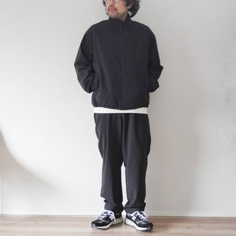 ＊ユニセックス＊LA MOND-ラモンド-STAND NECK SHARI BLOUSON/LM-O-124-SH ブラック