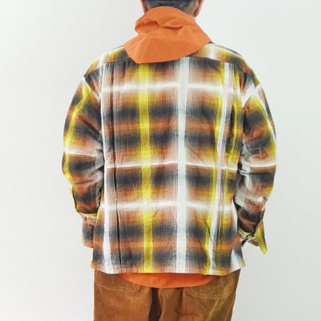 2色ユニセックス＊IMPRESTORE-インプレストア-Printed flannel shirt / J.FOX