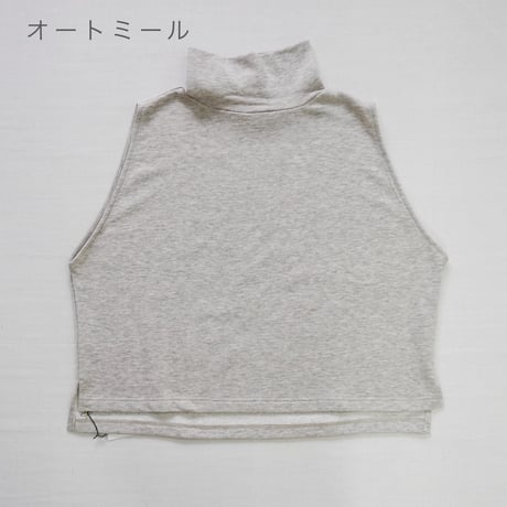 3色＊レディース＊Linenya-リネンヤ-ヤク混裏毛ハイネックベスト