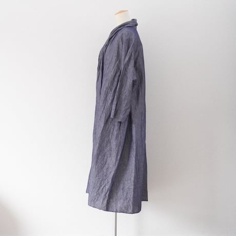 ＊レディース＊Linenya-リネンヤ-コットンリネン ショールカラーガウンコート