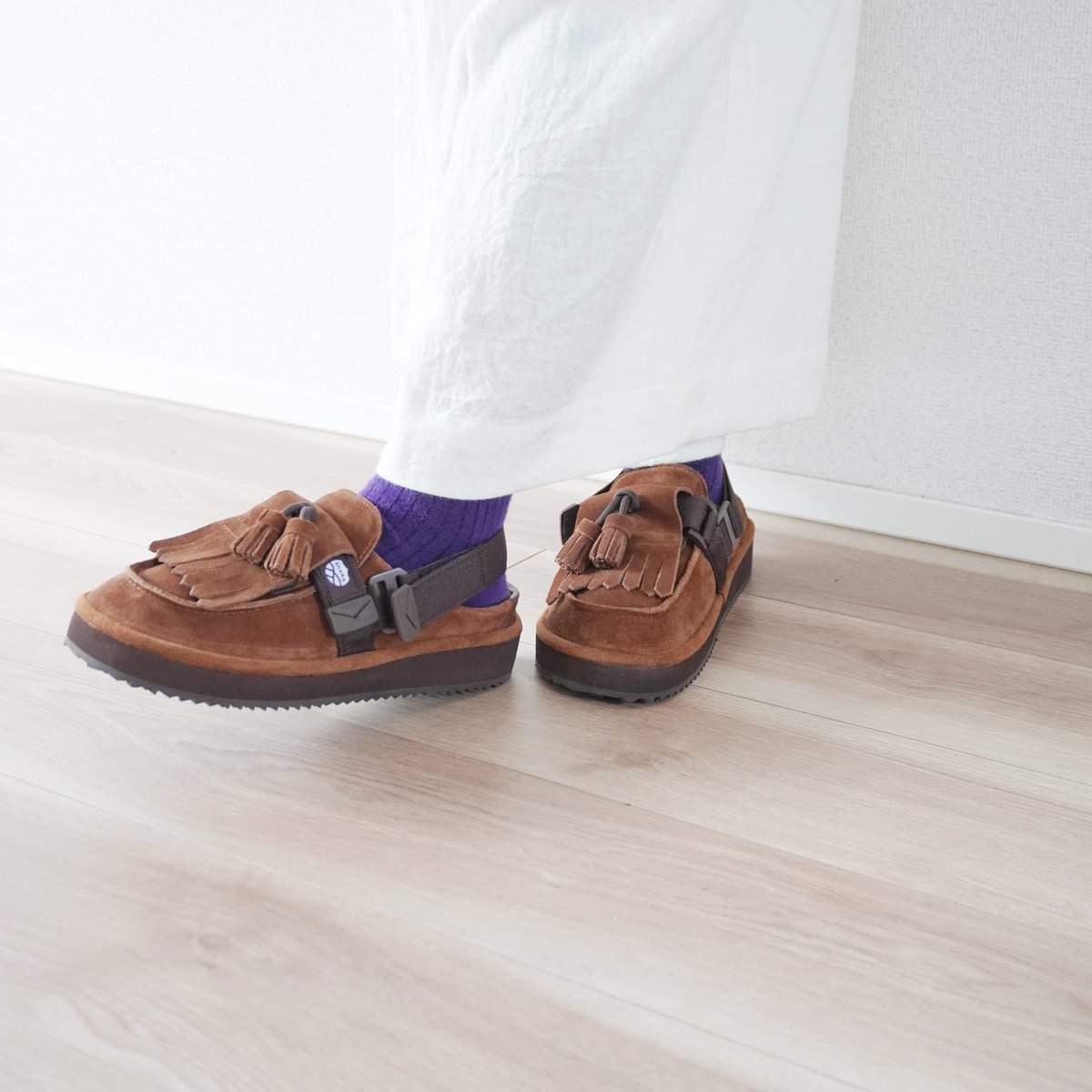 【 値下げ可 】 SHAKA 2way キルトタッセル ミュール サンダル SHAKA キルトタッセル サンダル MOC MULE TASSEL SUEDE [メンズ