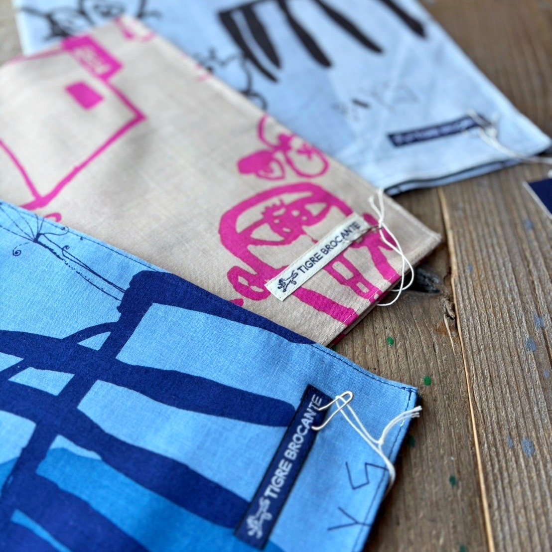 売り切れました。ナコチャン　天空丸　バンダナ　3枚セット 3色＊GOODS＊TIGRE BROCANTE-ティグルブロカンテ-KAKEI boys 柄