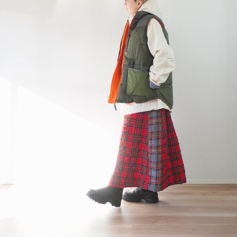 2色レディース＊快晴堂-後ろポケスカート タータンフォーエバー（53SK