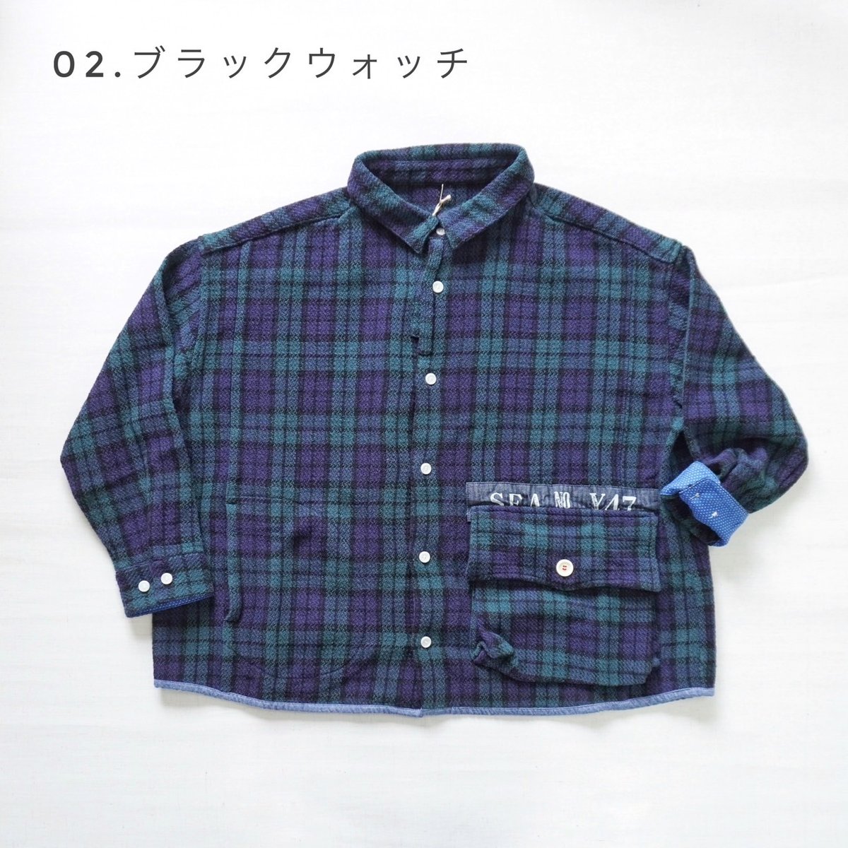 3色＊レディース＊快晴堂 -Girl'sタータンチェック・リラクシンWork