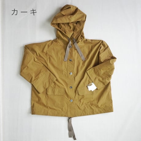 3色＊ASCOT by yim-アスコットバイイム-コットンナイロン スノーウォッシュ フードブルゾン
