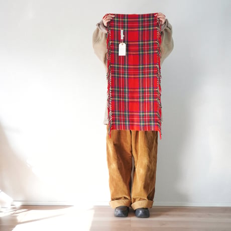 3色goods＊ ISLAND KNIT WORKS-アイランドニットワークス-チェック柄＆無地 フリンジスヌード