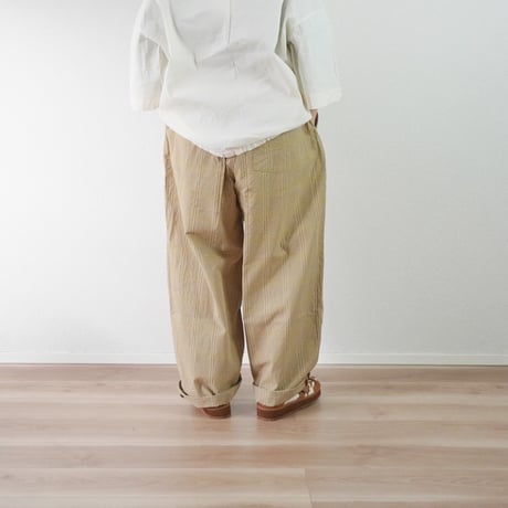 2色ユニセックス＊have a good day-ハブアグッドデイ-Plaid volume pants チェックボリュームパンツ