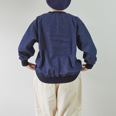 ユニセックス＊have a good day-ハブアグッドデイ-Light denim pullover HGD-388