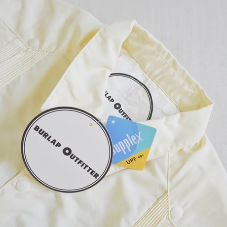 ＊ユニセックス＊BURLAP OUTFITTER 【バーラップアウトフィッター】- S/S GUAYABERA SHIRT/ ショートスリーブ ガヤベラ シャツ/オフホワイト