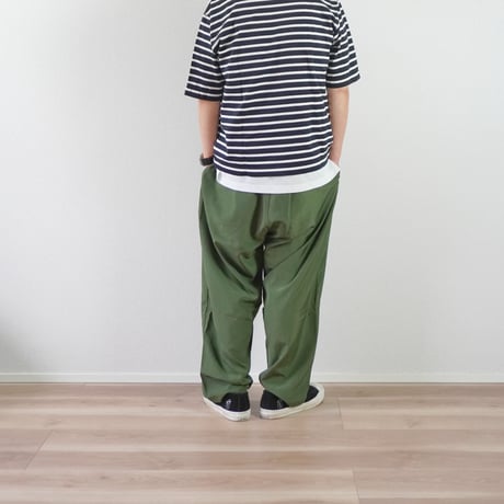 3色＊ユニセックス＊SLOWHANDS-スローハンズ-nylon×polyester stretch NEW Morocco pants