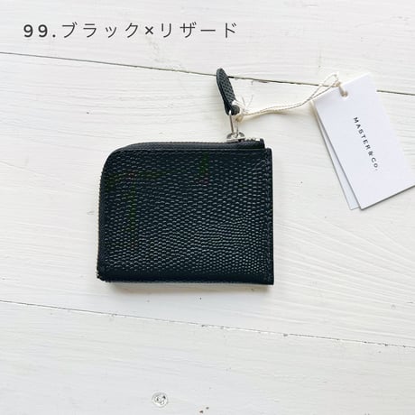 goods＊MASTER&Co.-L型ジップ レザー ウォレット リザード(トカゲ)型押し mc1487