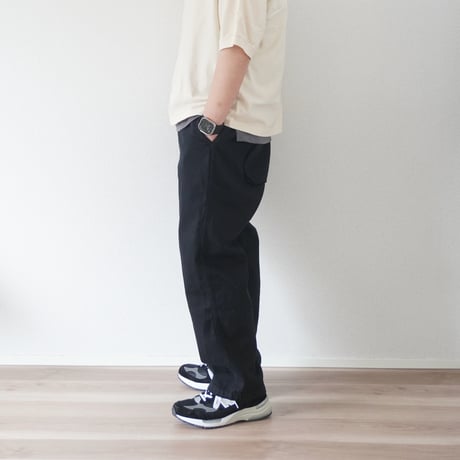 2色＊ユニセックス＊TIGRE BROCANTE-ティグルブロカン-11.5オンスデニム バックポケットカーゴパンツ/フェード、ブラック